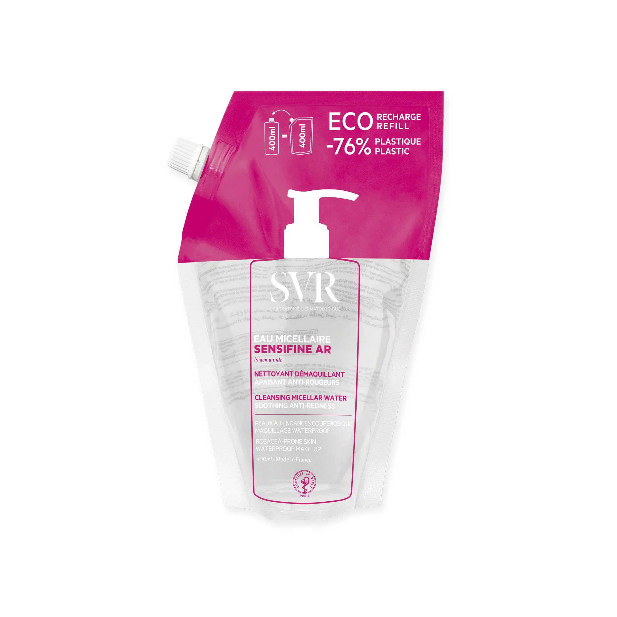 SENSIFINE AR EAU MICELLAIRE + RECHARGE 400ML Zestaw - Image 3